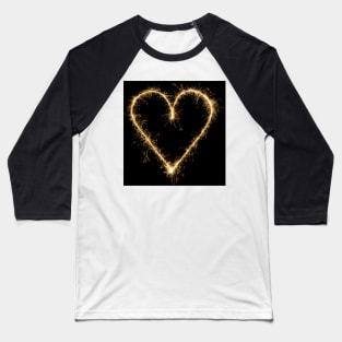 Heart shape made of sparkles Baseball T-Shirt